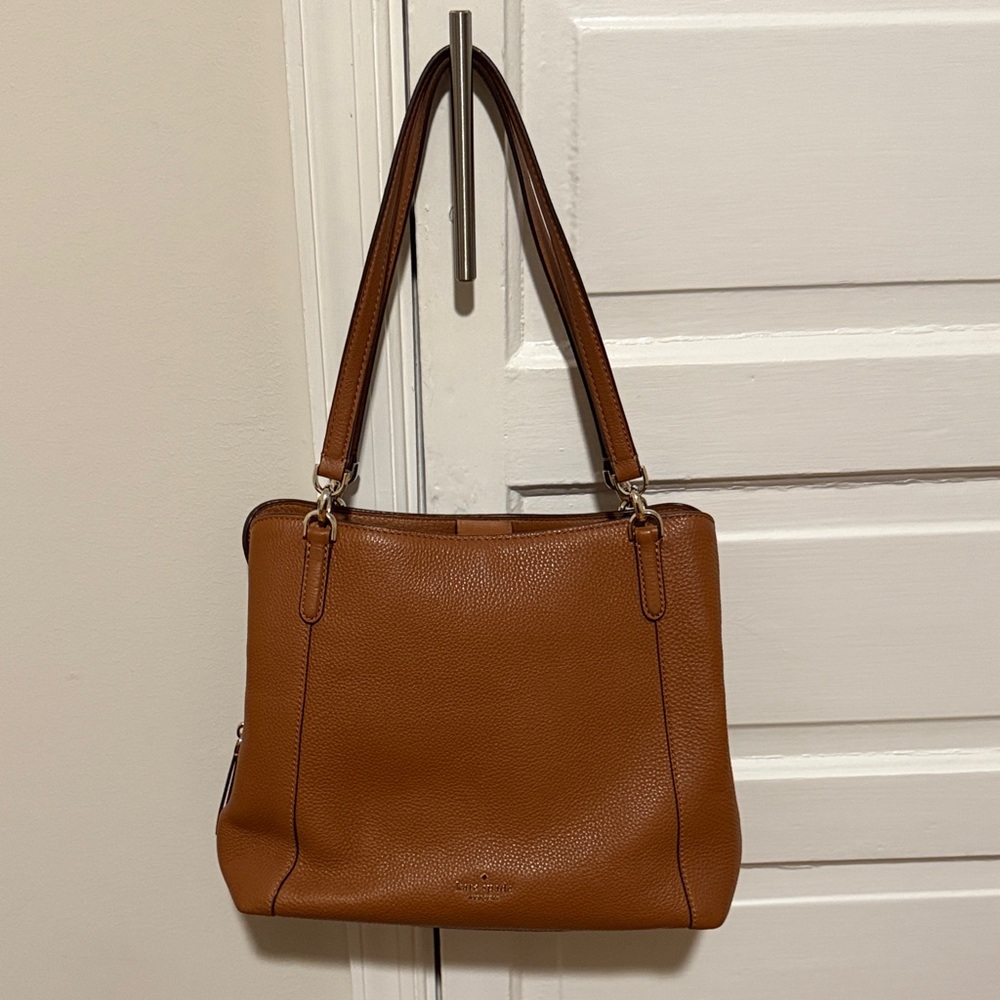 Brown Leather Kate Spade Tote Bag
